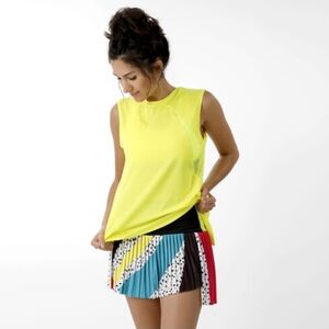 Lucky in Love Vibrant Pleated Mini Skirt